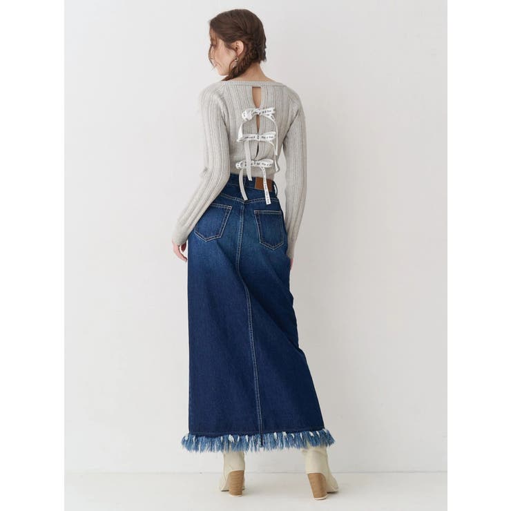 2WAYバックリボンニットトップス | EVRIS | 詳細画像5 