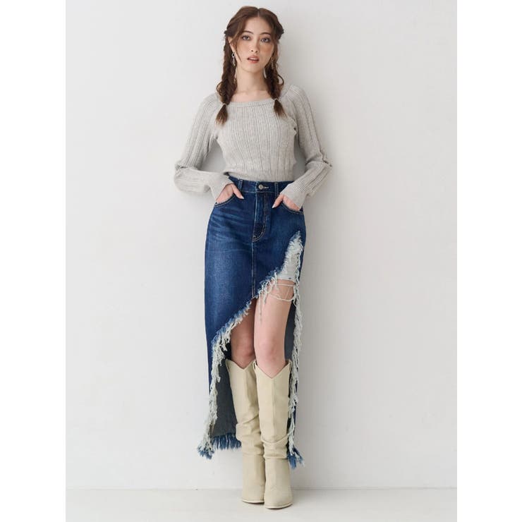 2WAYバックリボンニットトップス | EVRIS | 詳細画像7 