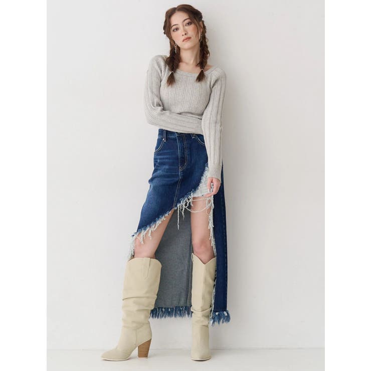 2WAYバックリボンニットトップス | EVRIS | 詳細画像8 