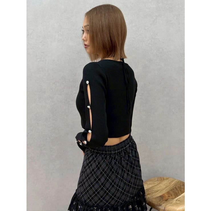 アームビジューニットトップス | EVRIS | 詳細画像14 