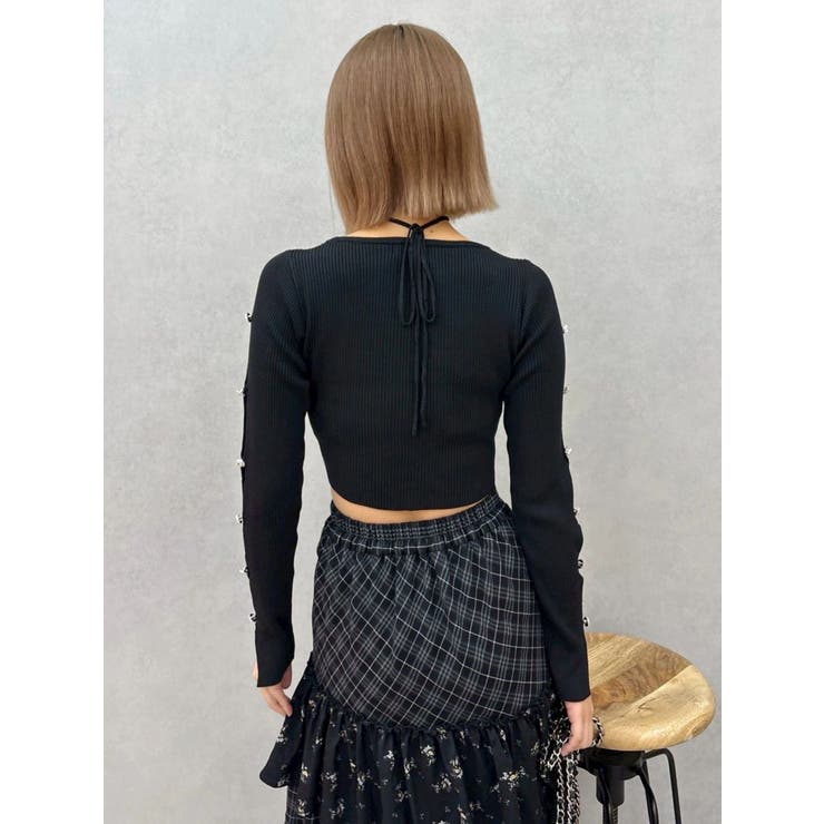 アームビジューニットトップス | EVRIS | 詳細画像15 