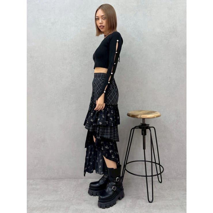 アームビジューニットトップス | EVRIS | 詳細画像17 