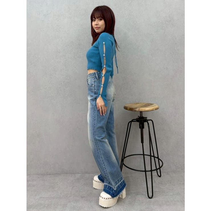 アームビジューニットトップス | EVRIS | 詳細画像35 