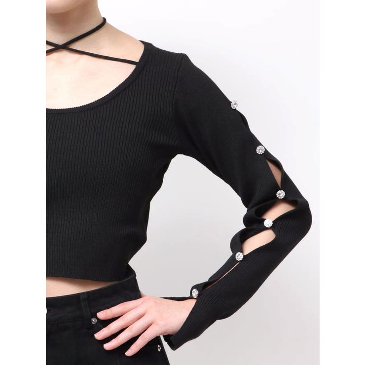 アームビジューニットトップス | EVRIS | 詳細画像41 