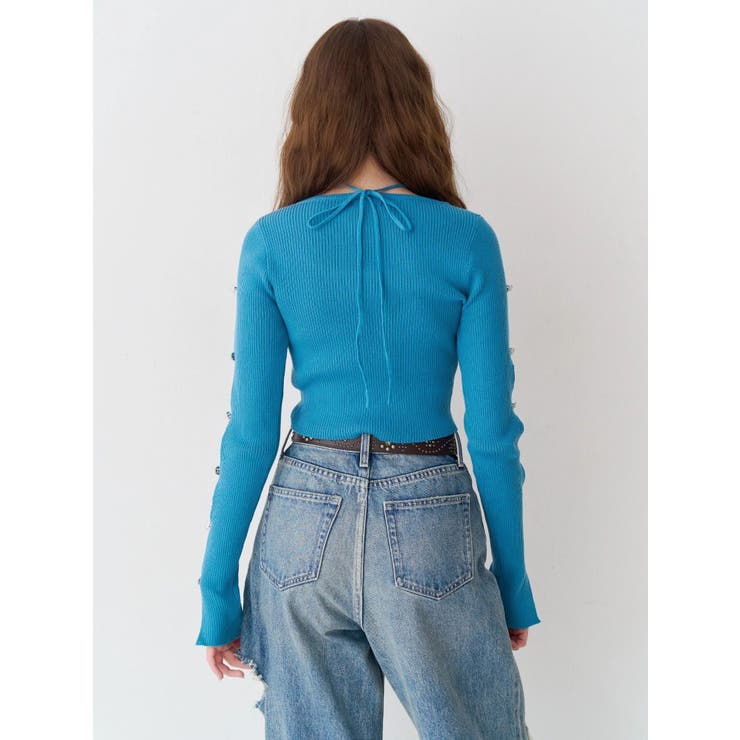 アームビジューニットトップス | EVRIS | 詳細画像6 