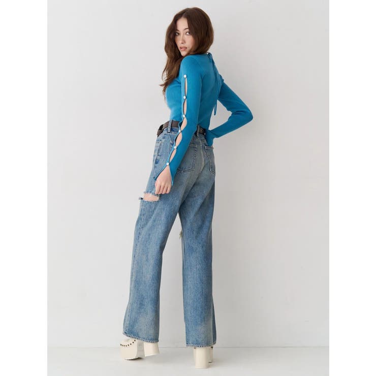 アームビジューニットトップス | EVRIS | 詳細画像8 