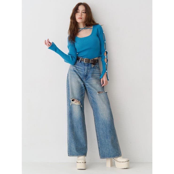 アームビジューニットトップス | EVRIS | 詳細画像9 