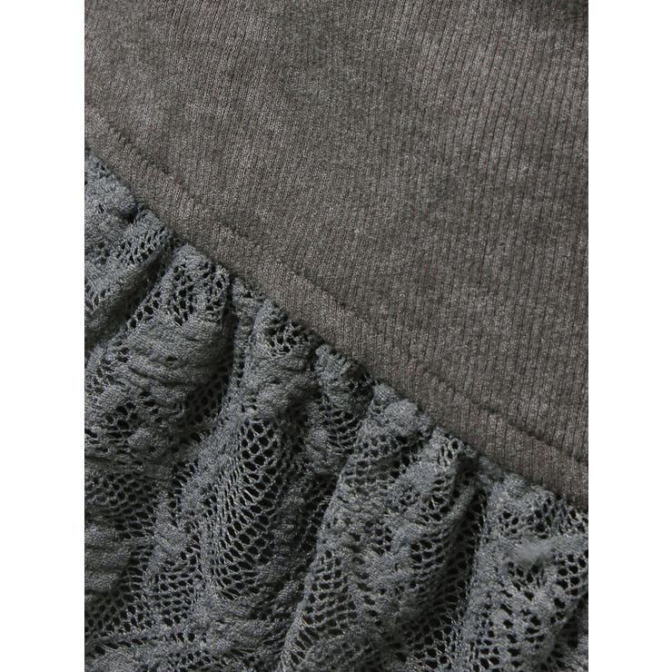 レースドッキングアシンメトリートップス | EVRIS | 詳細画像49 