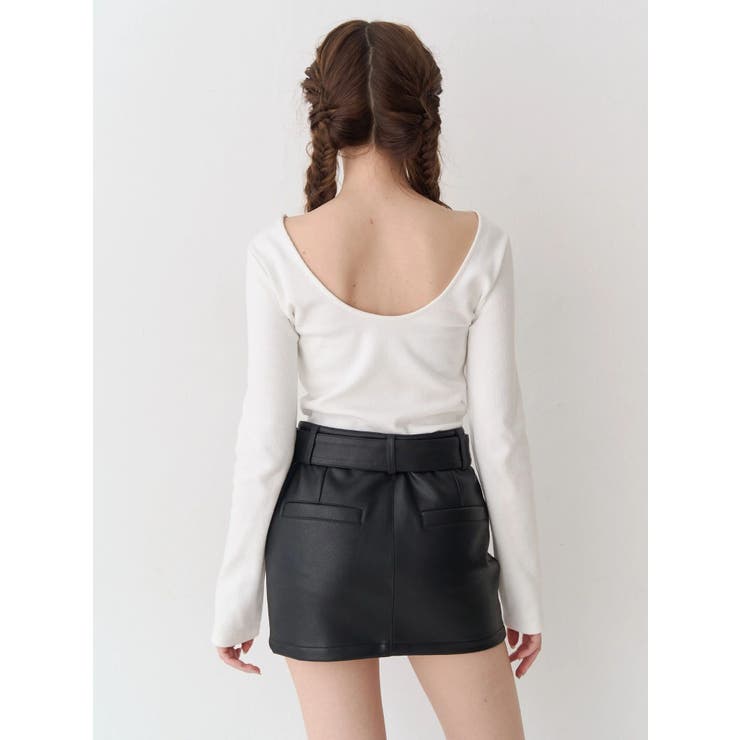 バックオープンショートリブトップス | EVRIS | 詳細画像10 