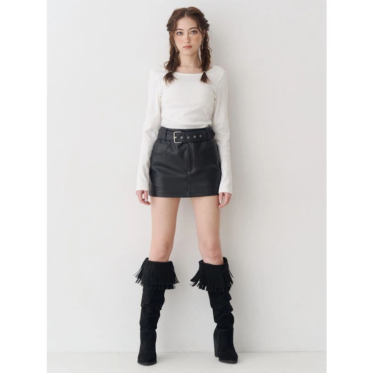 バックオープンショートリブトップス | EVRIS | 詳細画像13 