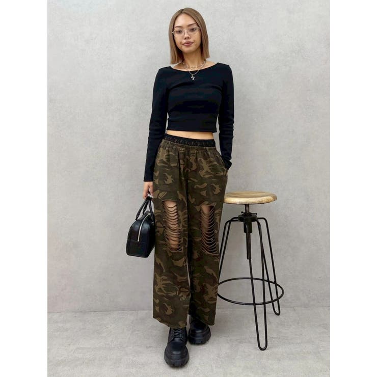 バックオープンショートリブトップス | EVRIS | 詳細画像22 