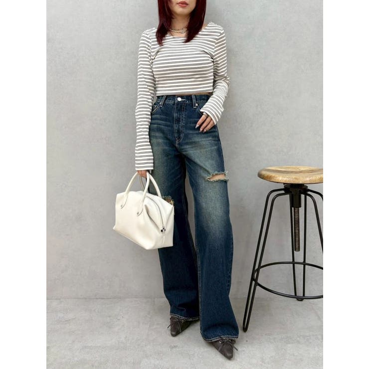 バックオープンショートリブトップス | EVRIS | 詳細画像30 