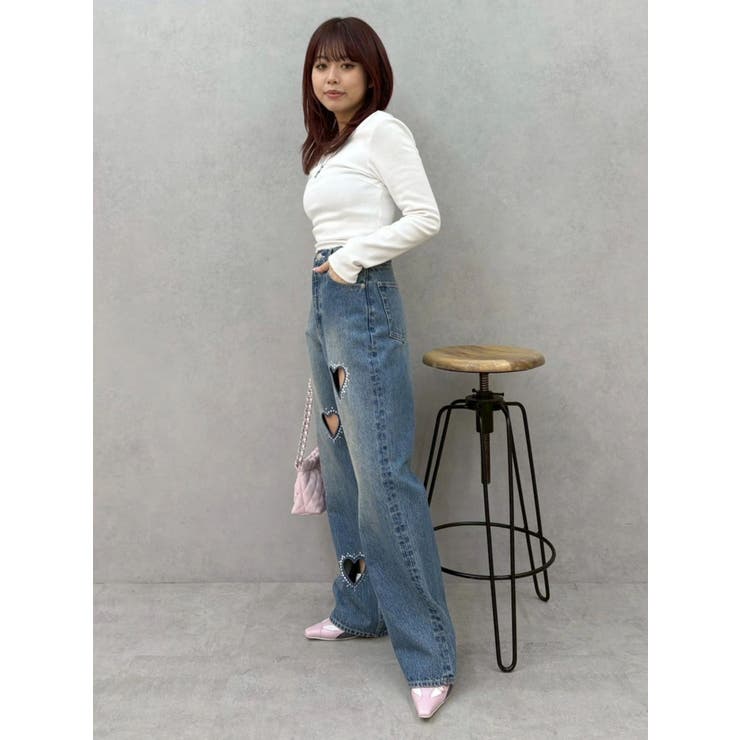 バックオープンショートリブトップス | EVRIS | 詳細画像40 