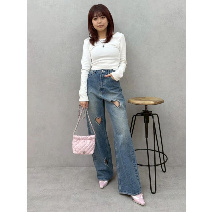 バックオープンショートリブトップス | EVRIS | 詳細画像41 