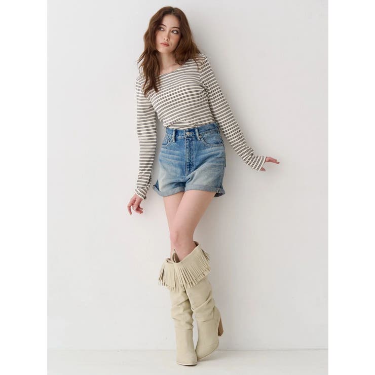 バックオープンショートリブトップス | EVRIS | 詳細画像5 