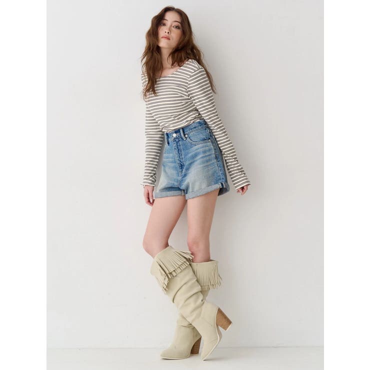 バックオープンショートリブトップス | EVRIS | 詳細画像6 