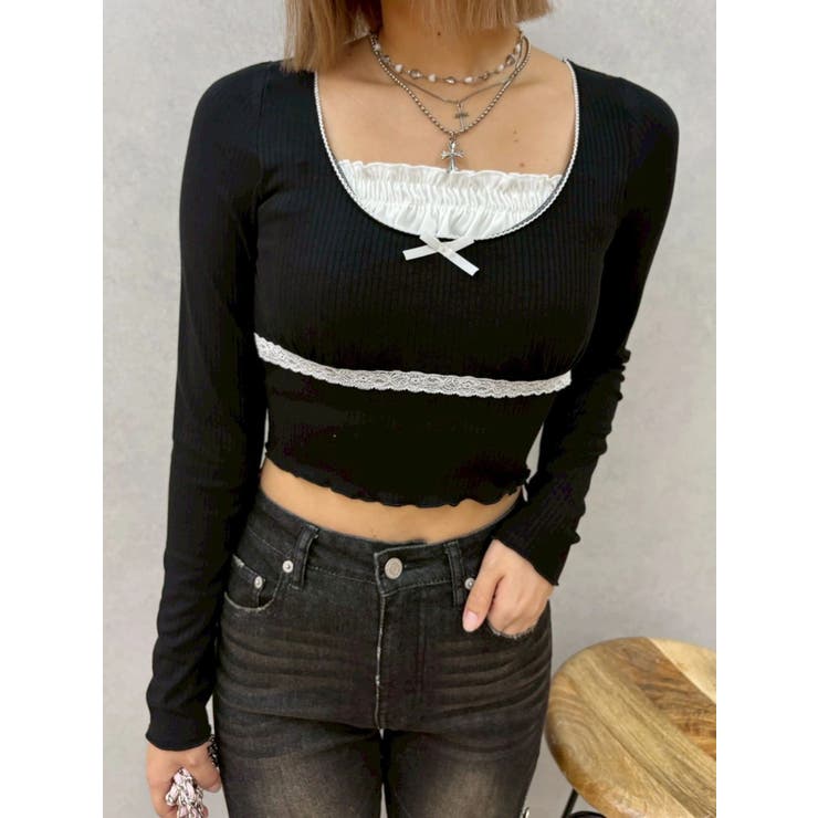 レイヤードフリルトップス | EVRIS | 詳細画像12 