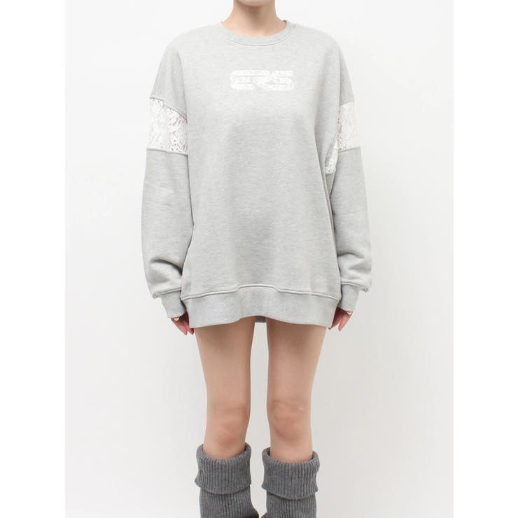 レースEmbroideryスウェットトップス | EVRIS | 詳細画像27 
