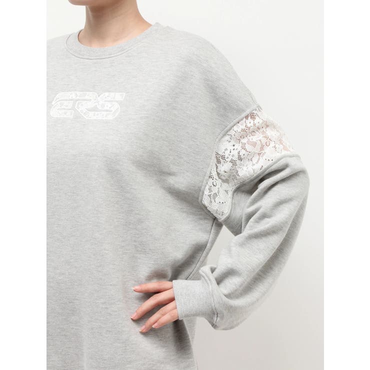 レースEmbroideryスウェットトップス | EVRIS | 詳細画像31 