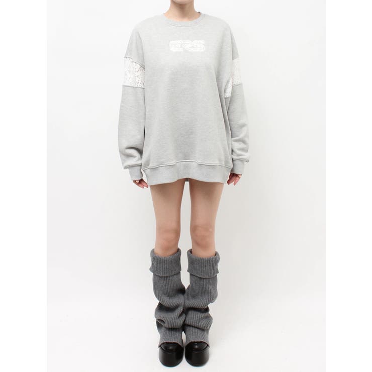 レースEmbroideryスウェットトップス | EVRIS | 詳細画像39 