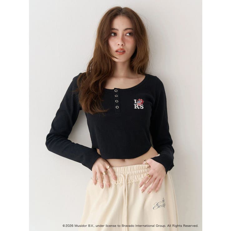 【ザ・ローリング・ストーンズ】ヘンリーネックトップス | EVRIS | 詳細画像1 