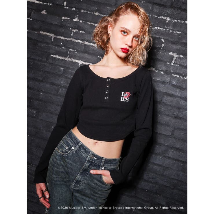 【ザ・ローリング・ストーンズ】ヘンリーネックトップス | EVRIS | 詳細画像3 