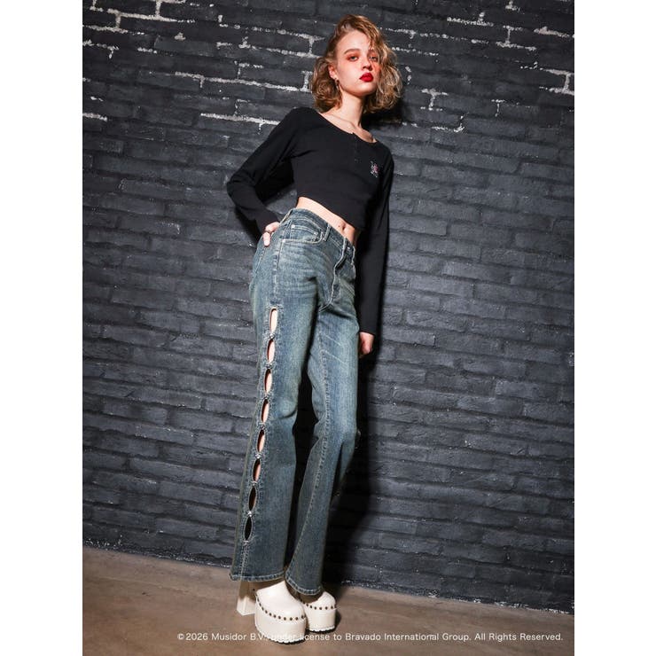 【ザ・ローリング・ストーンズ】ヘンリーネックトップス | EVRIS | 詳細画像6 