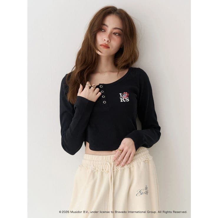 【ザ・ローリング・ストーンズ】ヘンリーネックトップス | EVRIS | 詳細画像7 