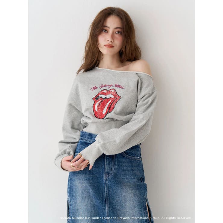 【ザ・ローリング・ストーンズ】ワンショルスウェット | EVRIS | 詳細画像9 