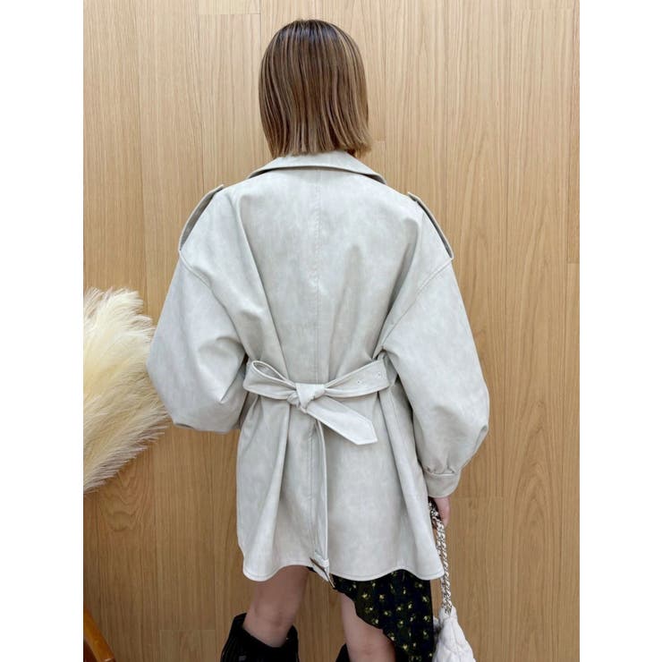 オーバーサイズライダースジャケット | EVRIS | 詳細画像21 