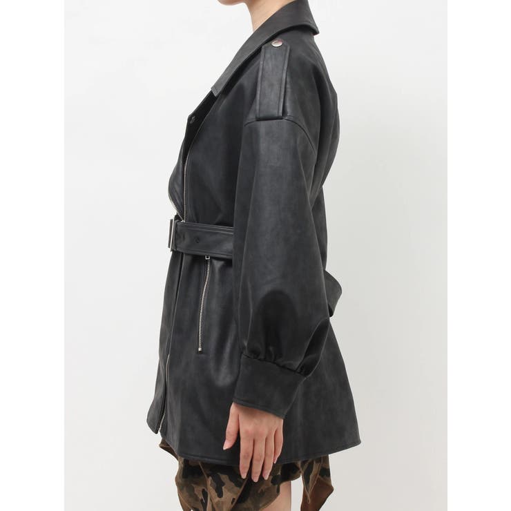 オーバーサイズライダースジャケット | EVRIS | 詳細画像27 