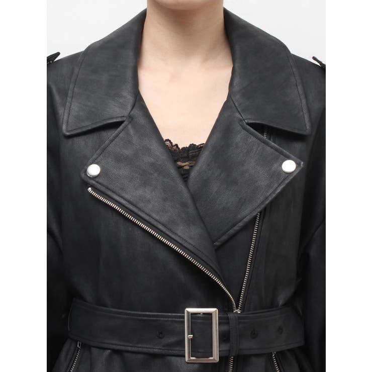 オーバーサイズライダースジャケット | EVRIS | 詳細画像29 