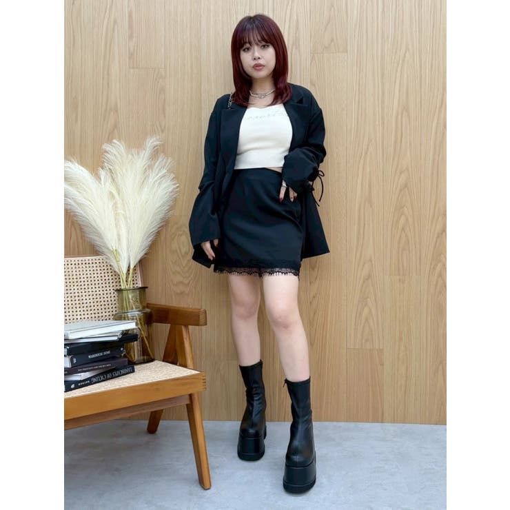 レースアップテーラードジャケット【セットアップ着用可能】 | EVRIS | 詳細画像14 