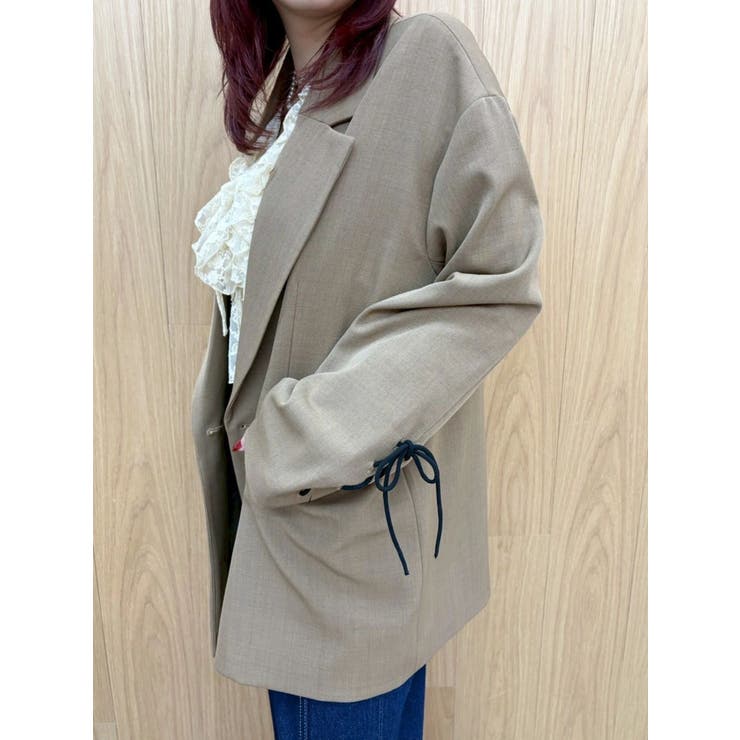 レースアップテーラードジャケット【セットアップ着用可能】 | EVRIS | 詳細画像17 