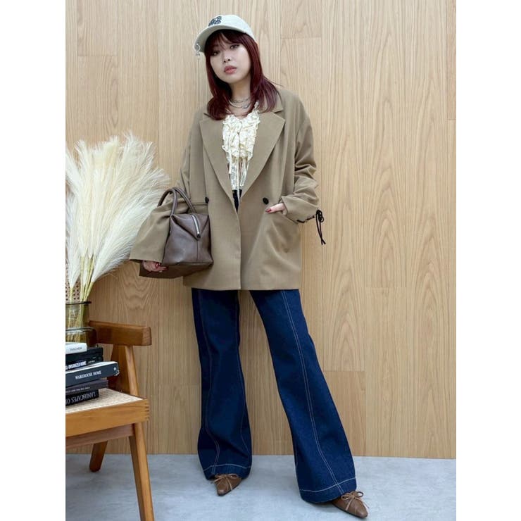 レースアップテーラードジャケット【セットアップ着用可能】 | EVRIS | 詳細画像18 