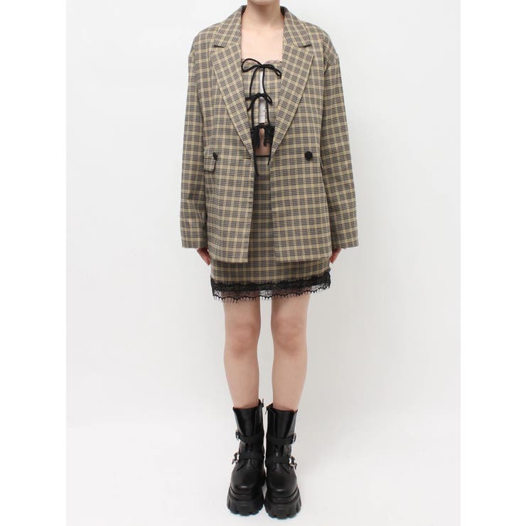 レースアップテーラードジャケット【セットアップ着用可能】 | EVRIS | 詳細画像34 