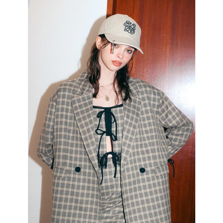 レースアップテーラードジャケット【セットアップ着用可能】 | EVRIS | 詳細画像4 