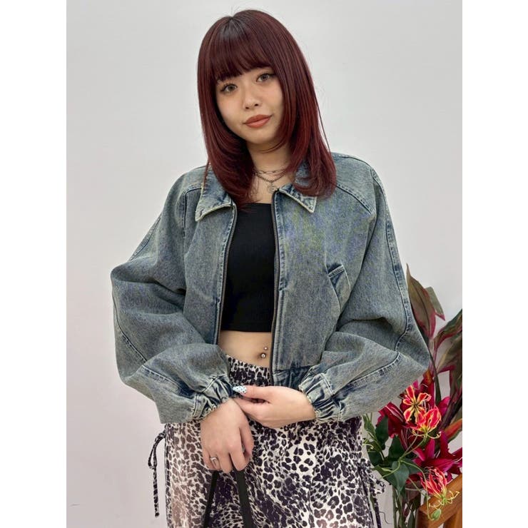 ヴィンテージライクデニムショートブルゾン | EVRIS | 詳細画像31 