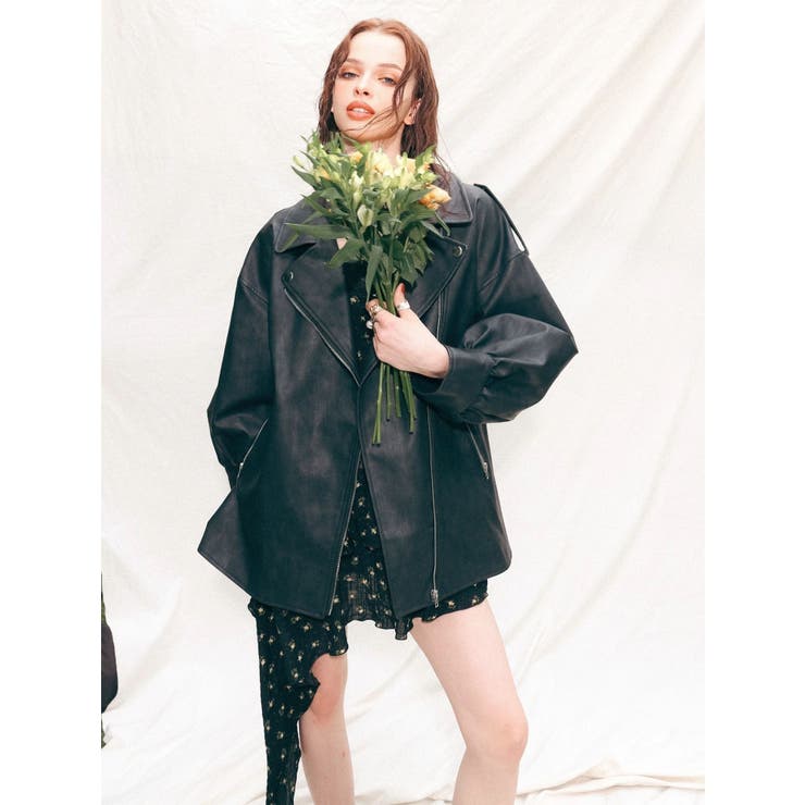 レースドッキングアシンメトリーミニワンピース | EVRIS | 詳細画像3 