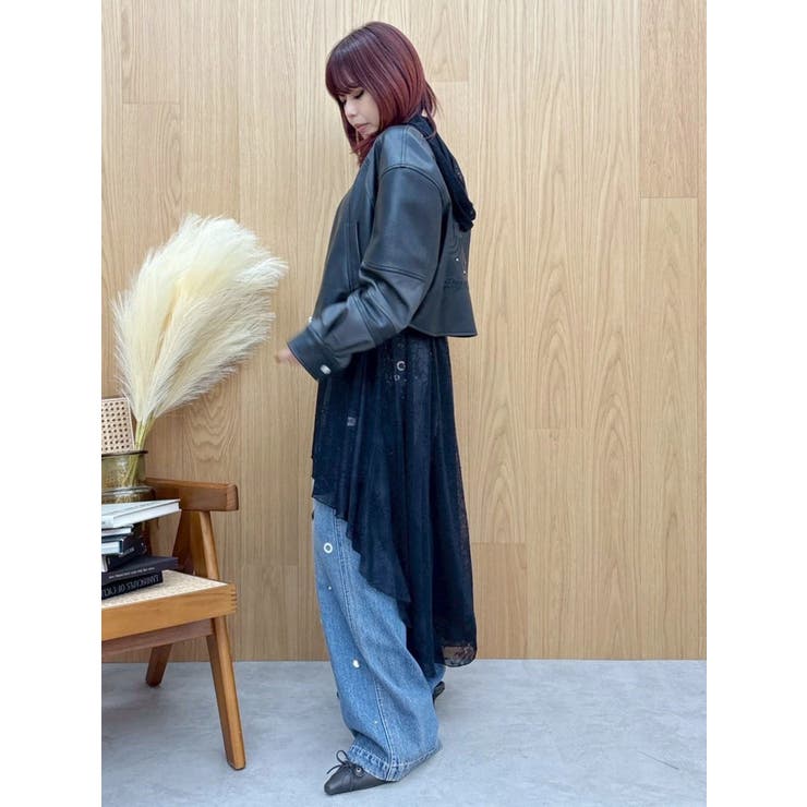 レースイレヘムフーディワンピース | EVRIS | 詳細画像13 