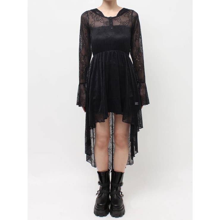 レースイレヘムフーディワンピース | EVRIS | 詳細画像15 