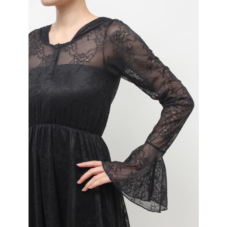 レースイレヘムフーディワンピース | EVRIS | 詳細画像19 