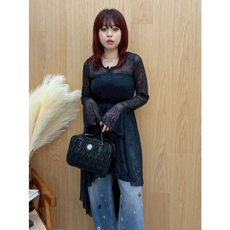 レースイレヘムフーディワンピース | EVRIS | 詳細画像7 