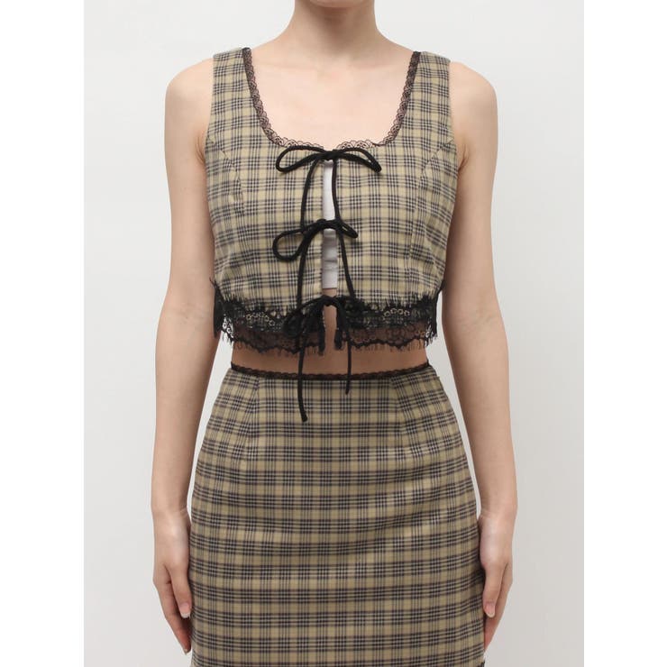 レースアップリボンビスチェ【セットアップ着用可能】 | EVRIS | 詳細画像30 