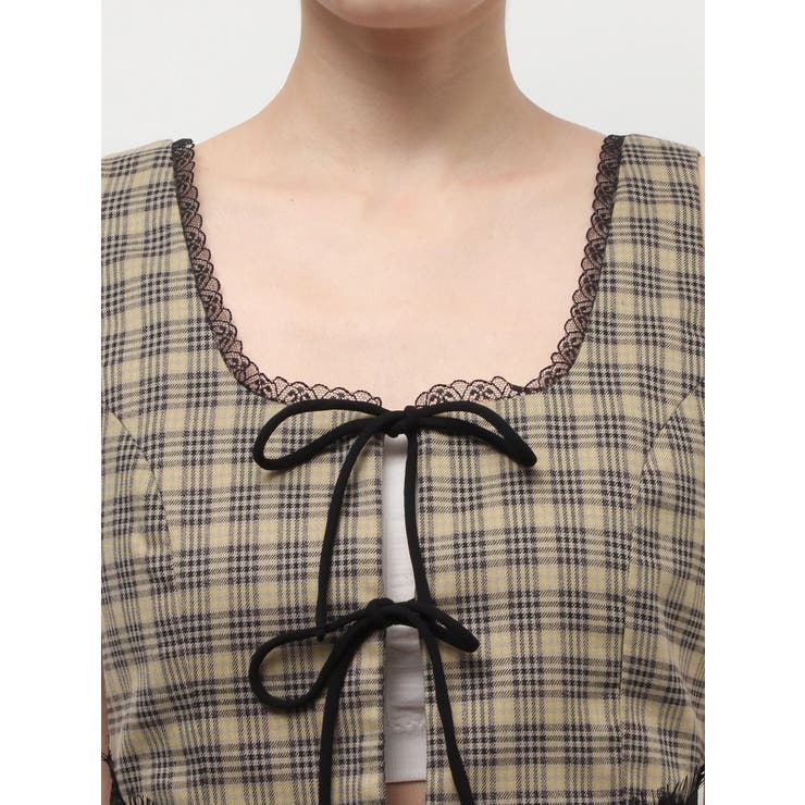 レースアップリボンビスチェ【セットアップ着用可能】 | EVRIS | 詳細画像33 