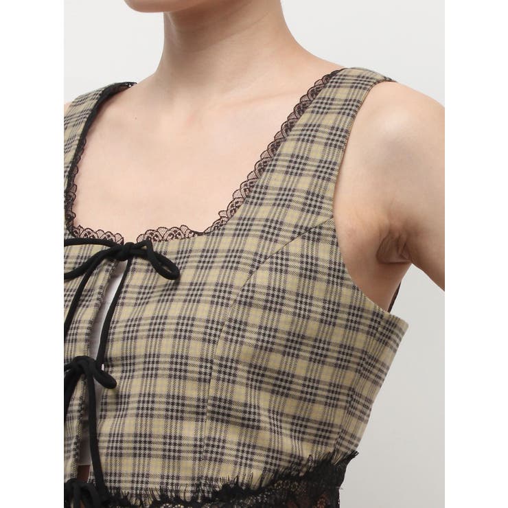 レースアップリボンビスチェ【セットアップ着用可能】 | EVRIS | 詳細画像34 