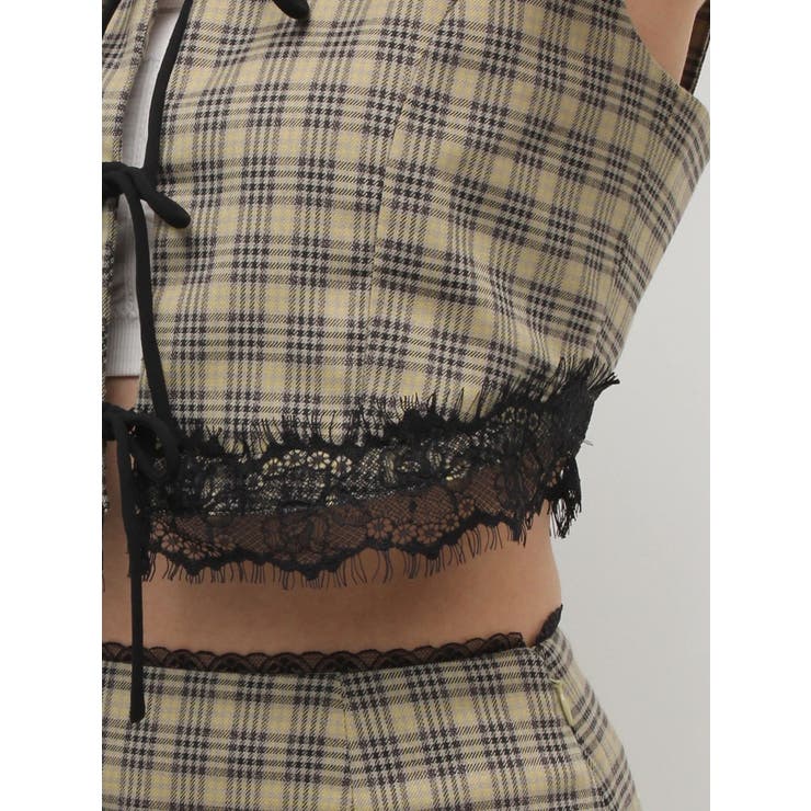 レースアップリボンビスチェ【セットアップ着用可能】 | EVRIS | 詳細画像35 