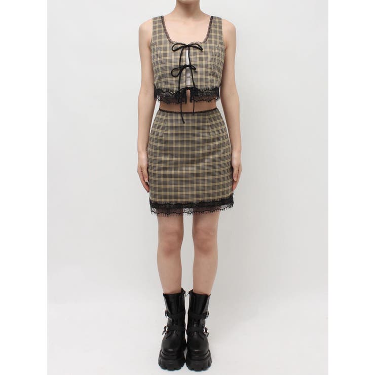 レースアップリボンビスチェ【セットアップ着用可能】 | EVRIS | 詳細画像37 