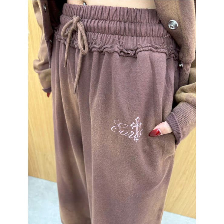 パウダースウェットワイドパンツ【セットアップ着用可能】 | EVRIS | 詳細画像14 