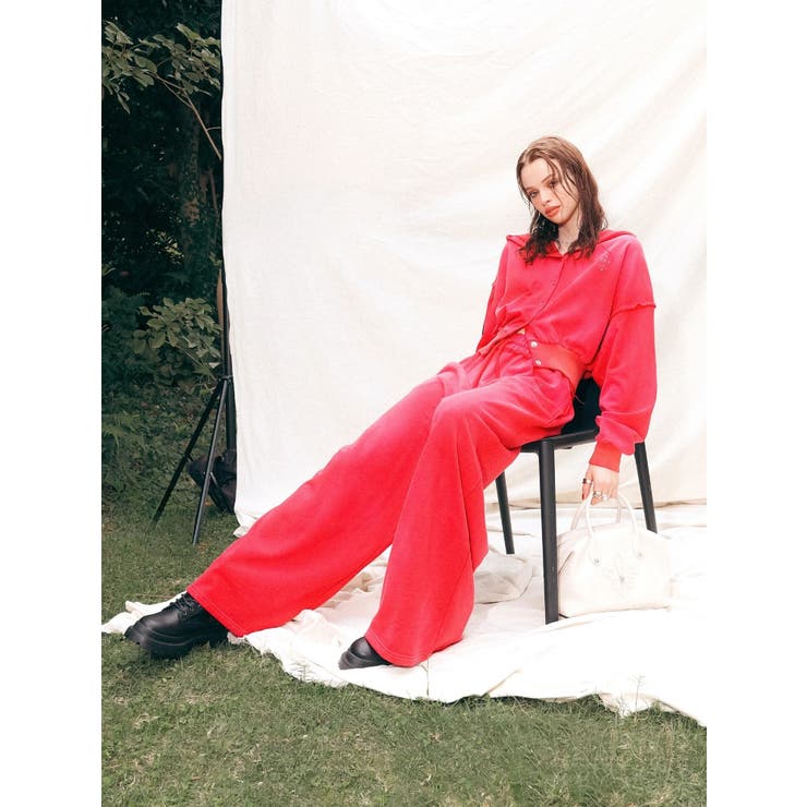 パウダースウェットワイドパンツ【セットアップ着用可能】 | EVRIS | 詳細画像4 